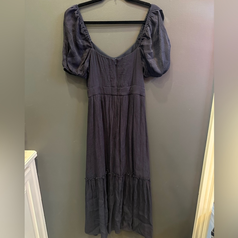 Altar'd State | Navy Blue Maxi Dress | Open Shoulder Design | Small - Picture 7 of 8